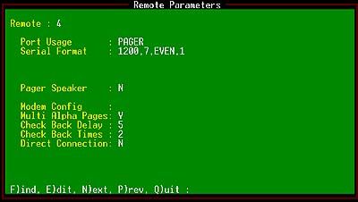 configure remote port parameters job 4
