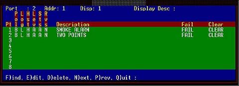 define alarm notifications for point descriptions
