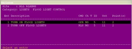 Labeled Controls Screen