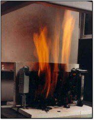 The 'burn test' is one of many rigorous tests NEBS certified equipment must pass