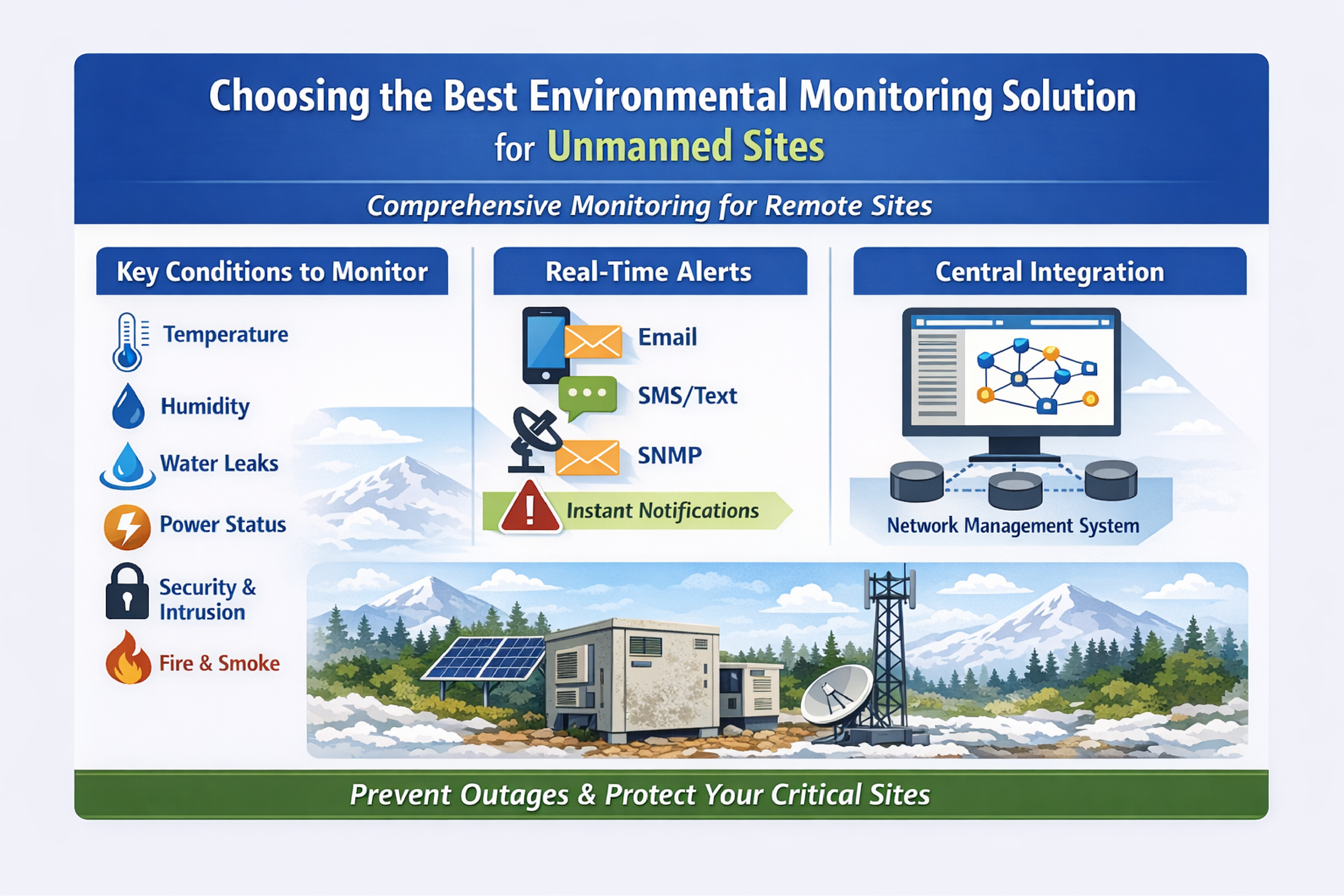 How to Choose the Best Environmental Monitoring Solution for Unmanned Sites