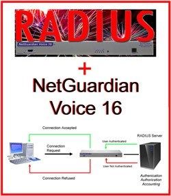 NetGuardian Voice 16 with RADIUS