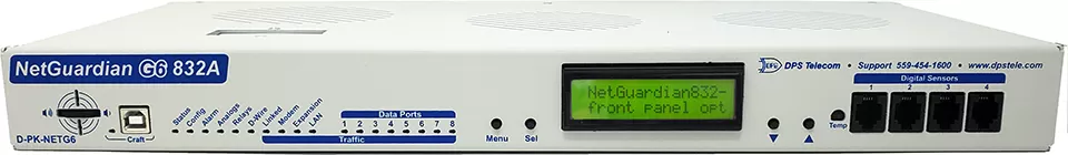 NetGuardian 832A G6 front panel