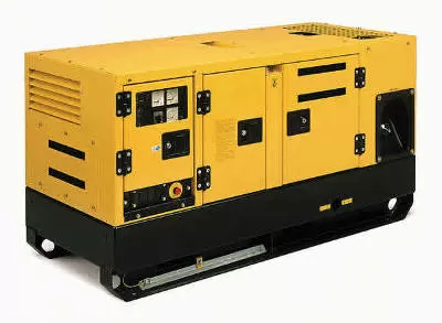 Backup diesel or propane generator for a remote hut