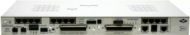 Back panel of a remote terminal unit